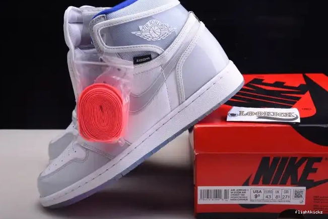 Air CK6637-104 1 High White Jordan Retro Zoom Blue Racer 0630